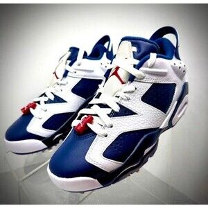 Nike Air Jordan Retro 6 Golf DV1376-101 White Navy Men's Size 4.5 Women's 6